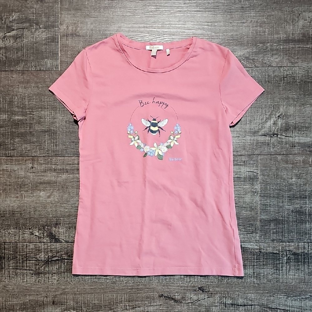 Barbour Pink Bee Happy Women's Tee